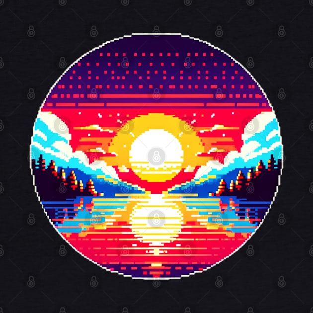 Pixelated Sunrise by Pixel Punkster